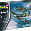 1:72 Combat Set Bf109G-10 & Spitfire Mk.V>REVELL Hot