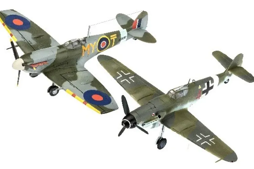 1:72 Combat Set Bf109G-10 & Spitfire Mk.V>REVELL Hot