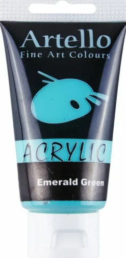 Akrylmaling Artello grøn emerald 75ml> Outlet