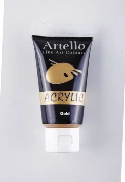 Akrylmaling Artello guld 75ml> Outlet