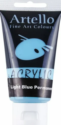 Akrylmaling Artello lysblå permanent 75ml> Clearance