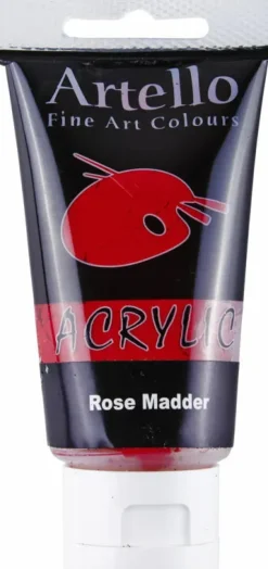 Akrylmaling Artello rose alizarin rød 75ml> Outlet