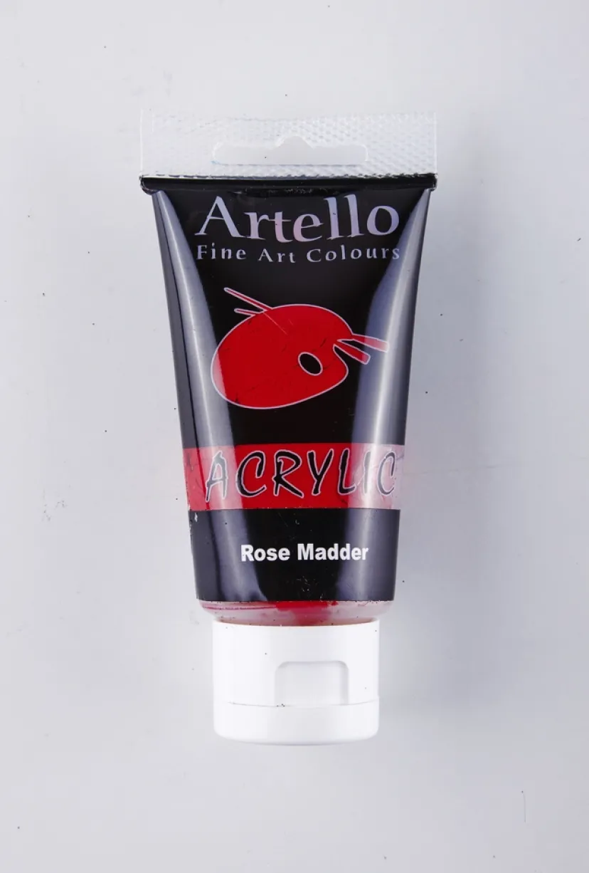 Akrylmaling Artello rose alizarin rød 75ml> Outlet