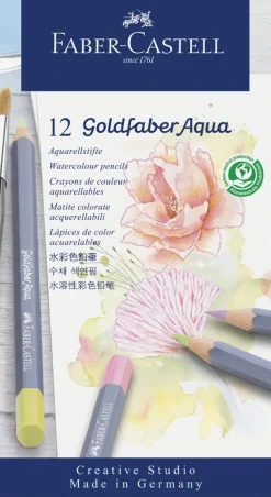 Akvarel farveblyant 12 ass pastelfarver 3,3 mm>Faber-Castell Outlet