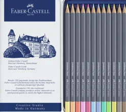 Akvarel farveblyant 12 ass pastelfarver 3,3 mm>Faber-Castell Outlet