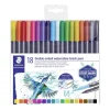 Akvarel Staedtler brush double penne 18 stk. watercolor>