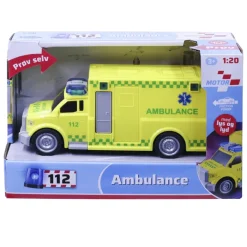 Ambulance med lys og lyd>