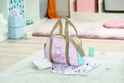 Pusletaske Blomstret><noscript><img width=
