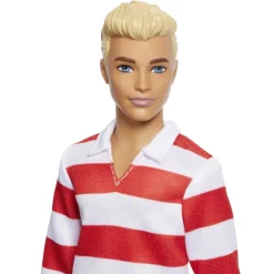 Fashionista Ken Dukke Rød & Hvid Striber><noscript><img width=