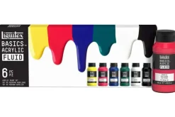 Basics acrylic fluid set 6x118ml row>LIQUITEX Best