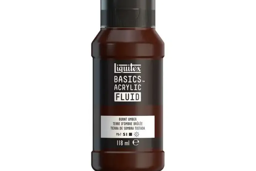 Basics fluid 118ml burnt umber row 128>LIQUITEX Hot