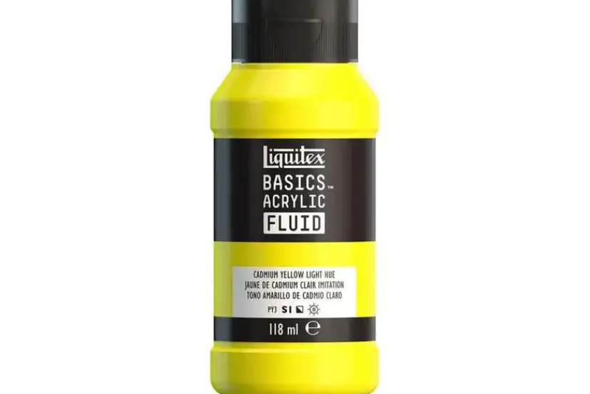 Basics fluid 118ml cad. yellow light hue row 159>LIQUITEX Sale