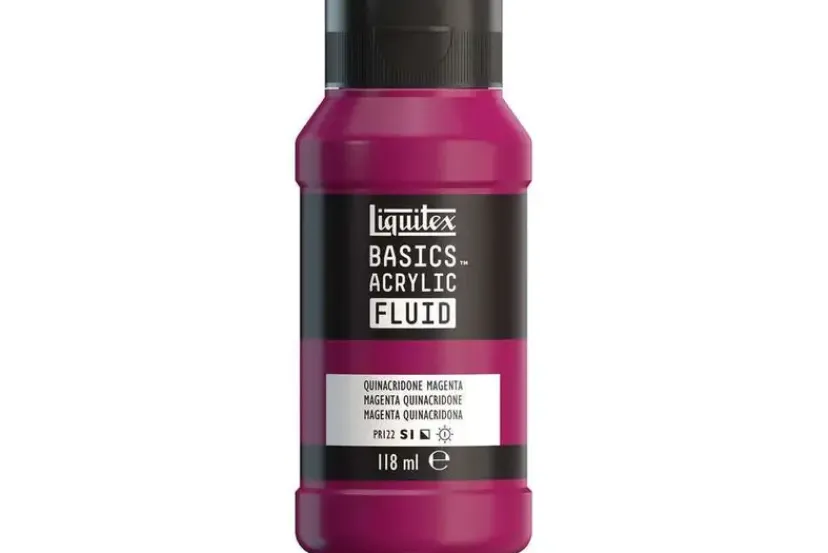 Basics fluid 118ml quinacridone magenta row 114>LIQUITEX Hot