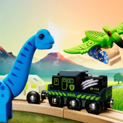 Batteridrevet tog med dinosaur><noscript><img width=