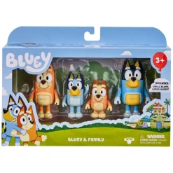 , 4 pk. Figurer, familien>Bluey Best