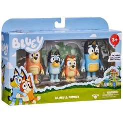 , 4 pk. Figurer, familien>Bluey Best