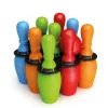 Bowlingsæt med 9 kegler 21x21x25cm>