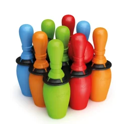 Bowlingsæt med 9 kegler 21x21x25cm>
