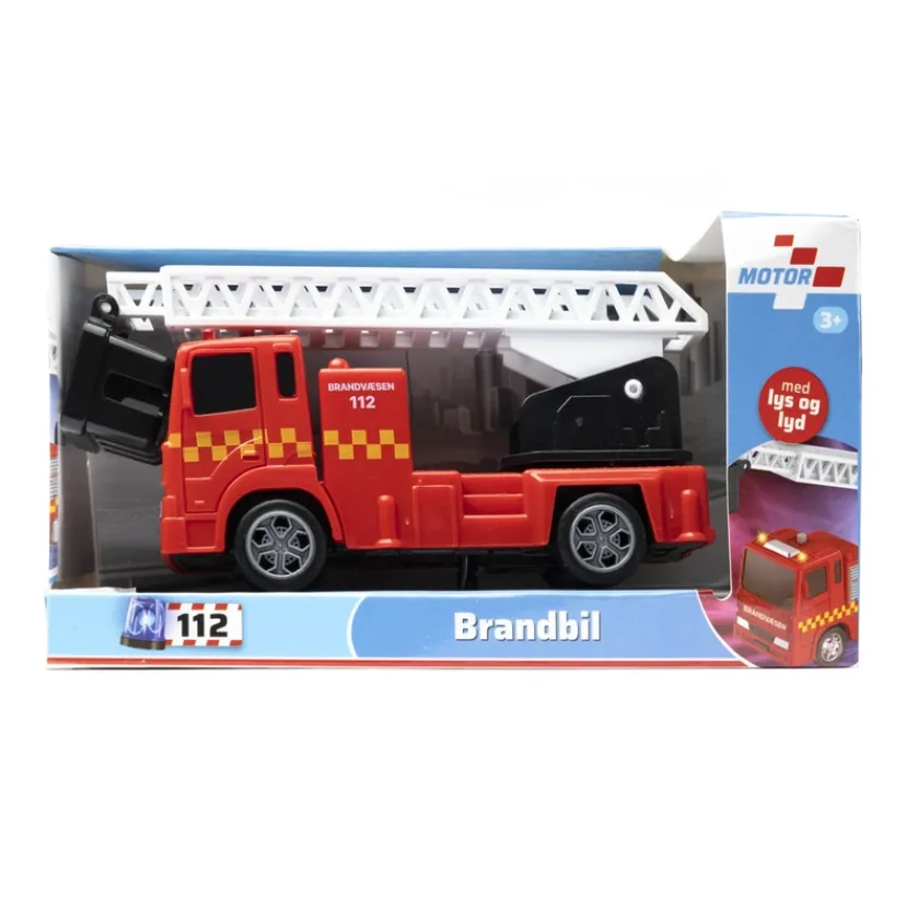 Brandbil med lys og lyd 14,5 cm> Online