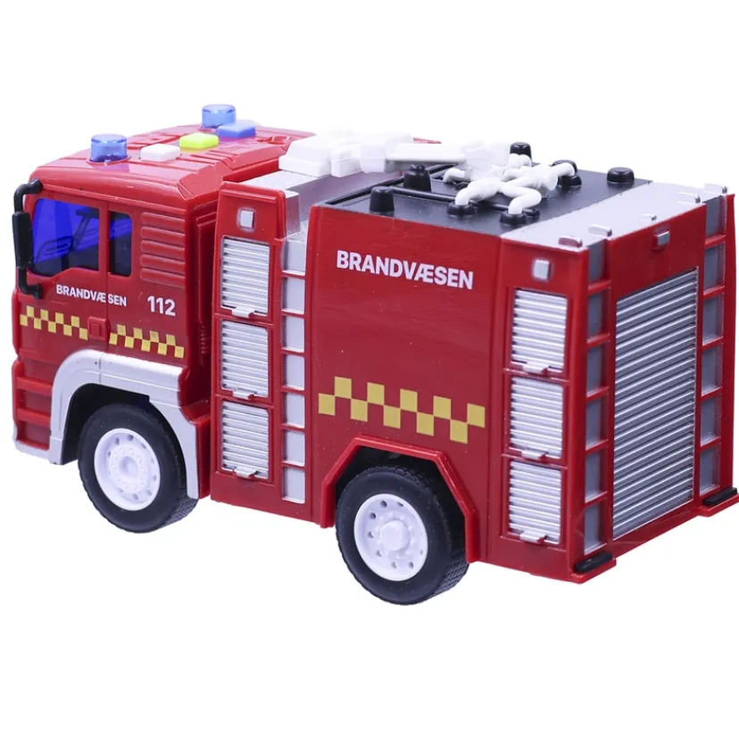 Brandbil med lys og lyd 18 cm ass> New