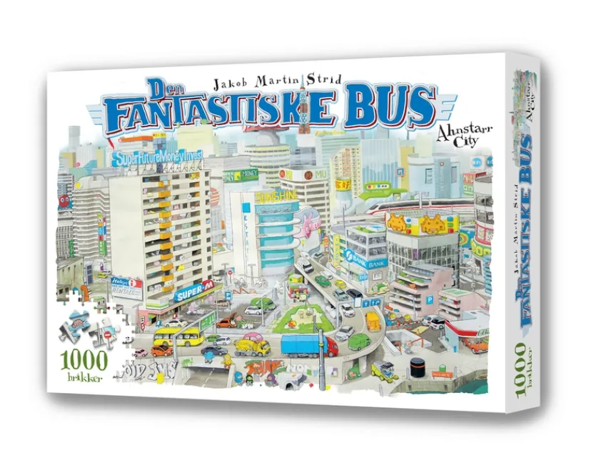 Den fantastiske bus - Ahnstarr City. 1000 brikker>Puslespil