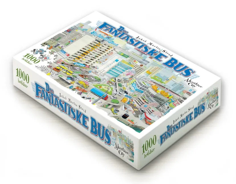 Den fantastiske bus - Ahnstarr City. 1000 brikker>Puslespil