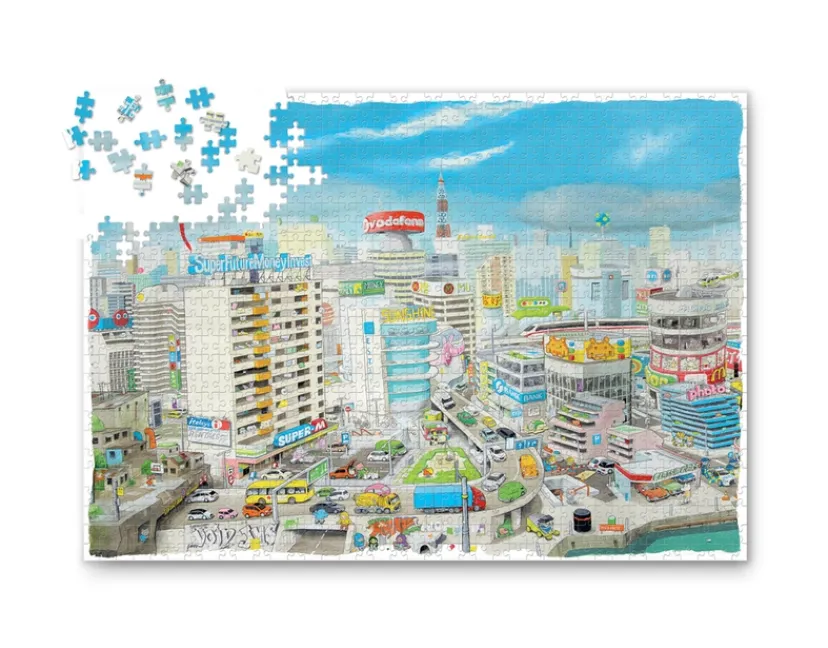 Den fantastiske bus - Ahnstarr City. 1000 brikker>Puslespil