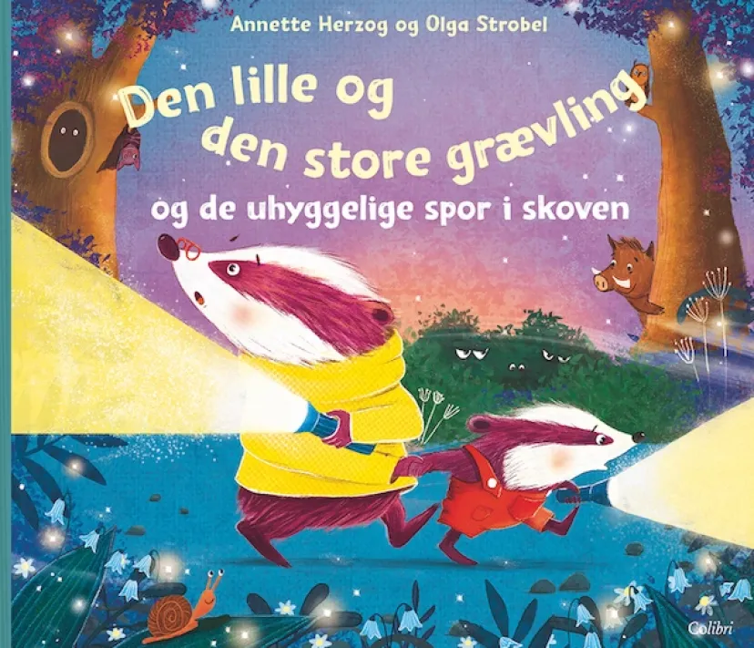 Den lille og den store grævling og de uhyggelige spor i skoven> Sale