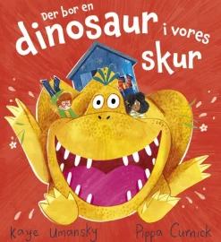 Der bor en dinosaur i vores skur>