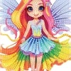 Diamond art FE farverig 13 x 18 cm> Clearance