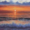 Diamond art hav M/solnedgang 40 x 50 cm> New