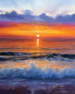 Diamond art hav M/solnedgang 40 x 50 cm><noscript><img width=