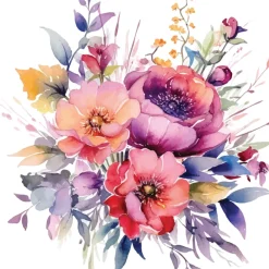 Diamond art MIX blomsterbuket 40 x 40 cm><noscript><img width=