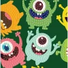 Diamond art monster i forskellige farver 10 x 15 cm> Hot