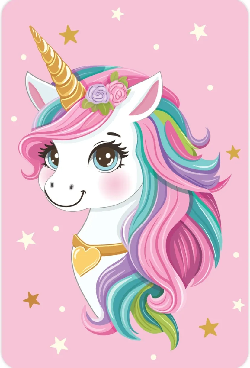 Diamond art unicorn m/stjerner 10 x 15 cm> New