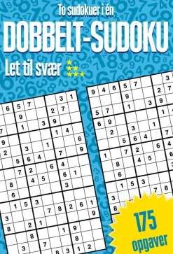Dobbelt-sudoku : To sudokuer i én> Outlet
