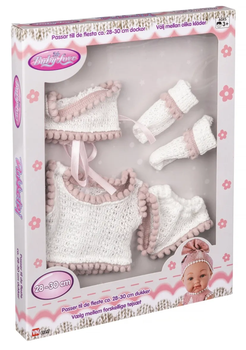Dukketøj 28-30 cm ass>My Baby Love Best