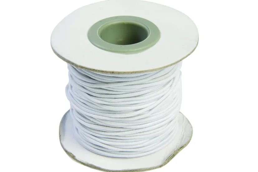 Elastiksnor 1,2mmx25m hvid> Sale