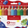 Farveblyant Grippy Jumbo>Faber-Castell Best