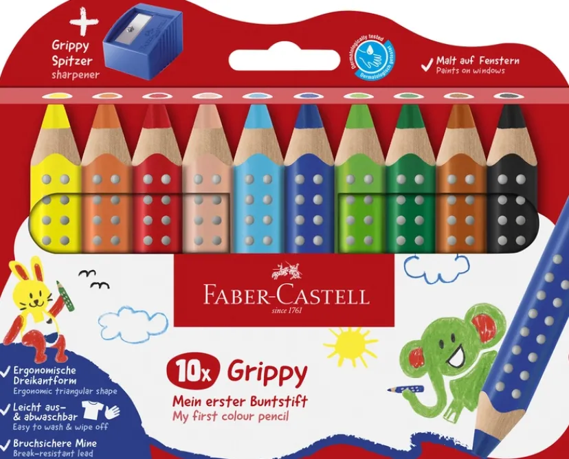 Farveblyant Grippy Jumbo>Faber-Castell Best