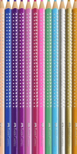 Farveblyant sparkle 12 farver tinæske>Faber-Castell Online