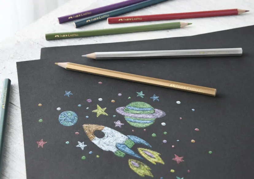 Farveblyant metallic 10 ass>Faber-Castell Sale