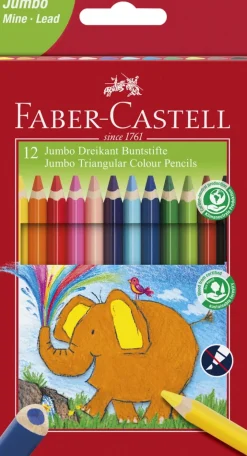 Farveblyant Jumbo 12 stk>Faber-Castell Sale