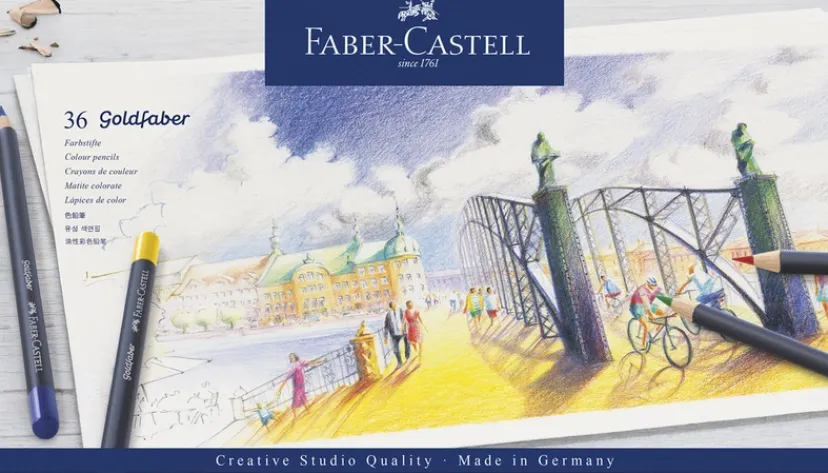 Farveblyant Goldfaber 36 ass>Faber-Castell Sale
