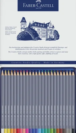 Farveblyant Goldfaber akvarel tinæske 24 ass>Faber-Castell Online