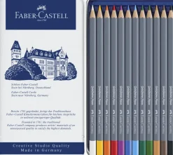 Farveblyant Goldfaber Akvarel tinæske 12 ass>Faber-Castell Sale