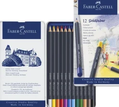 Farveblyant goldFaber tin 12 ass>Faber-Castell Hot