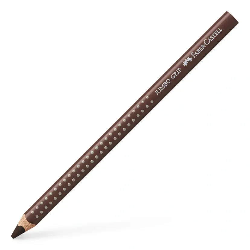 Farveblyant grip 2011 jumbo v. dyke brun>Faber-Castell Hot