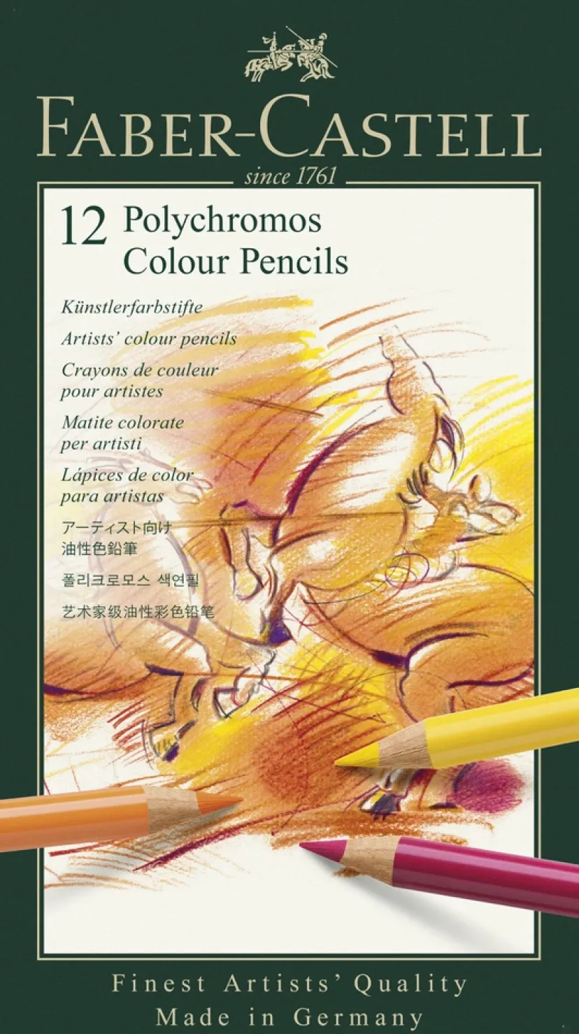 Farveblyant polychromos 12 farver>Faber-Castell Online