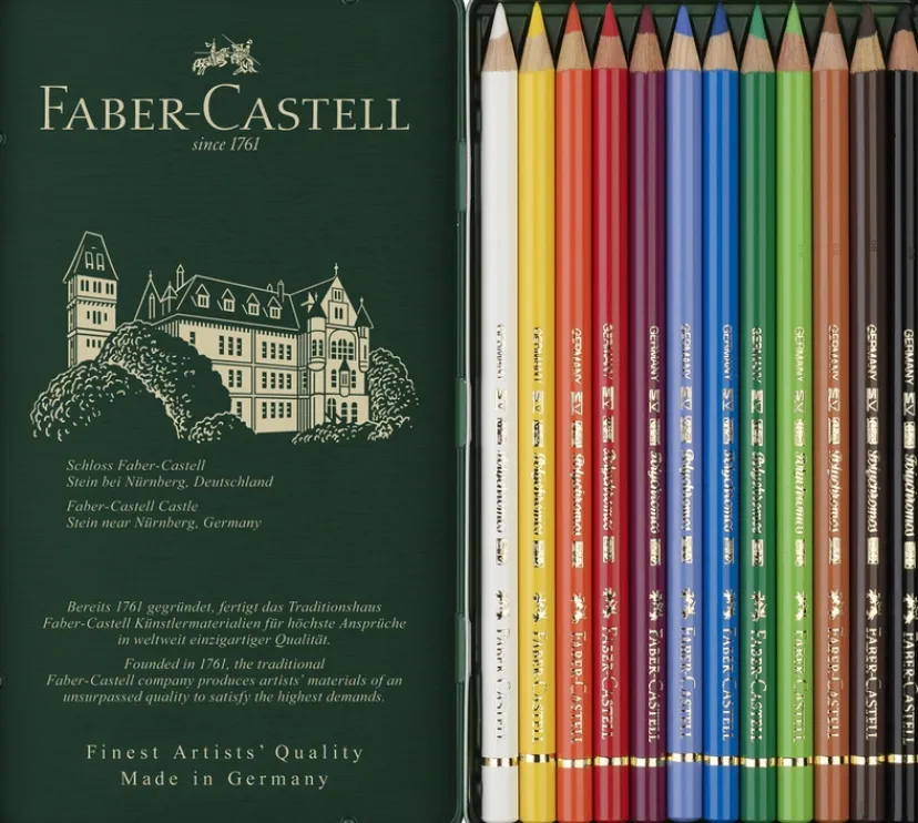 Farveblyant polychromos 12 farver>Faber-Castell Online